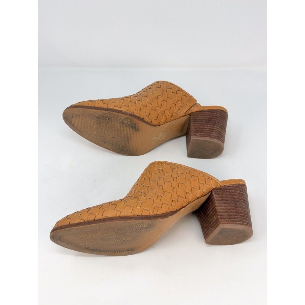 Madewell Womens Heels Brown Amber The Harper Mule Woven Leather Slip On US 8 - Picture 6 of 12